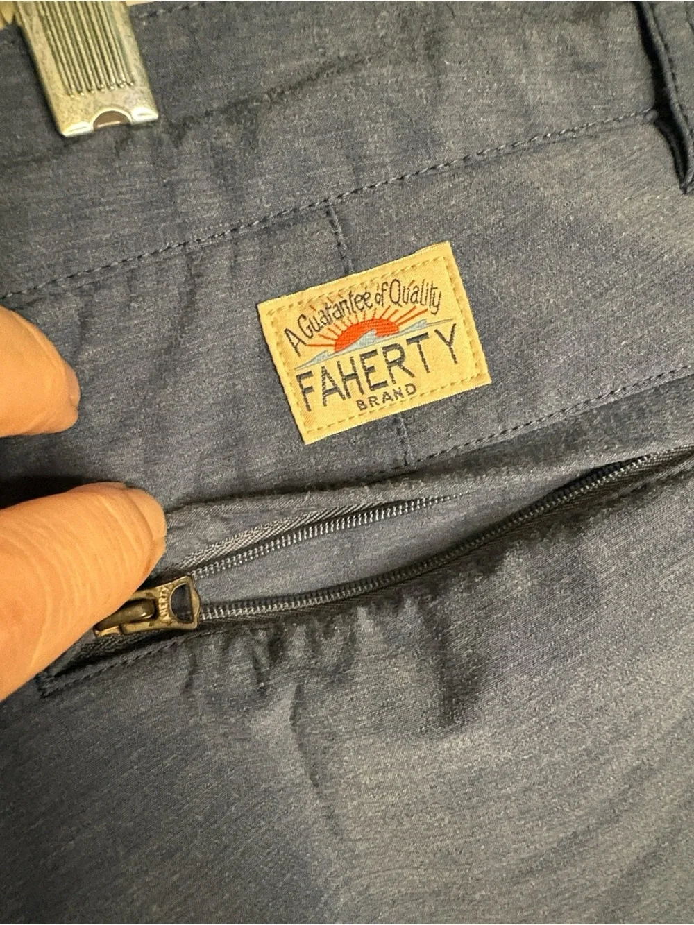 Faherty - Belt Loop All Day Shorts. 9 inch inseam. Blue. Size 40.